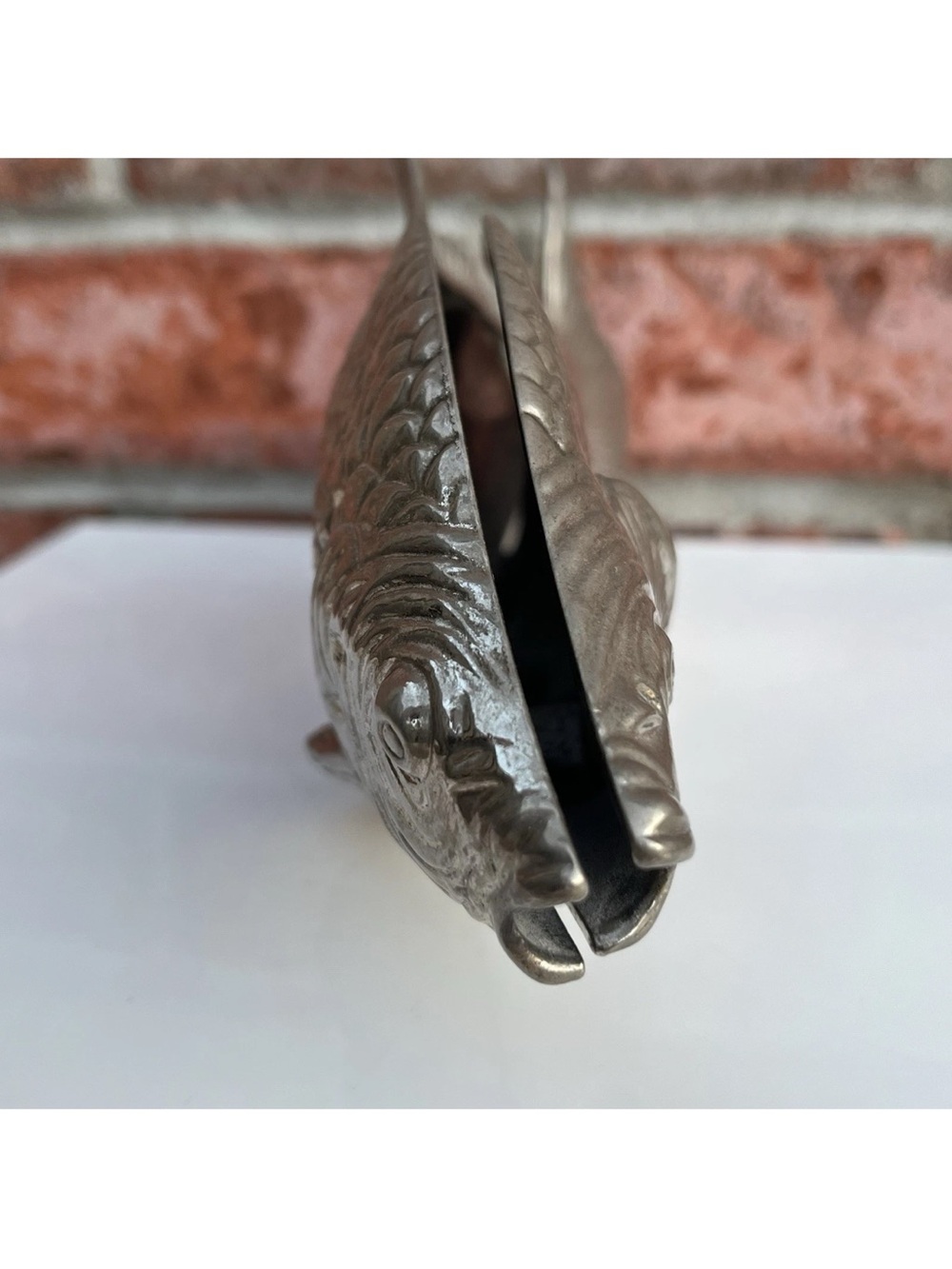 Vintage Regal Silver Plated Fish Napkin Holder Modello Depositato Made In Italy - Picture 9 of 16